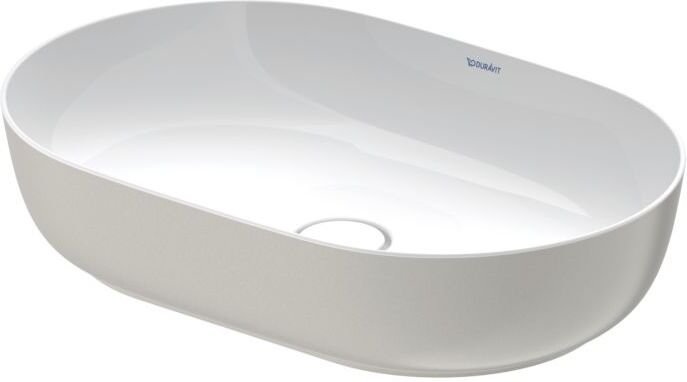 Duravit Luv Aufsatzwaschtisch 0379602300 weiss/Grau Seidenmatt, 60x40cm, geschliffen