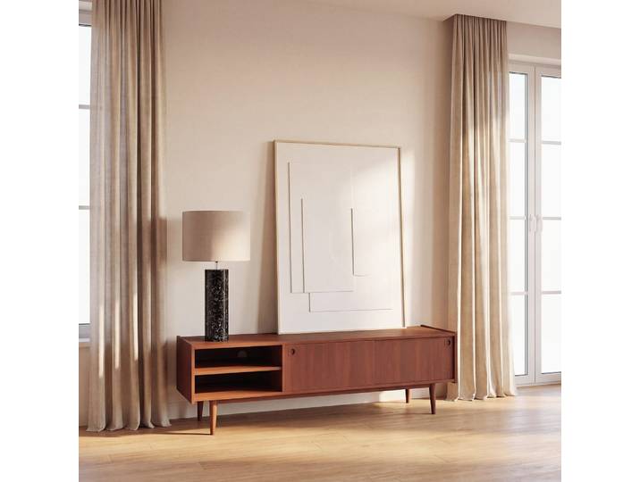 Meuble TV 2 portes coulissantes, L151 cm
