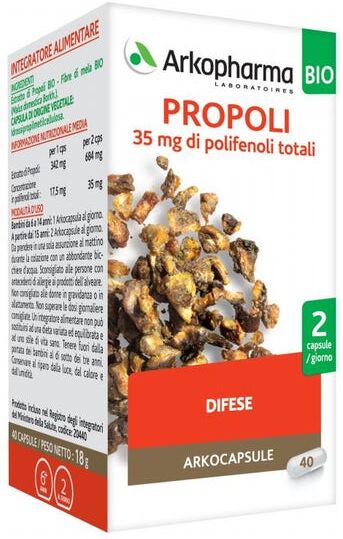 ARKOFARM Srl Arkopharma Propoli Bio 40 Capsule