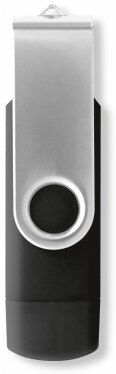 Chiavetta USB Jolly-Duo 4GB OTG MicroUSB Alluminio Soft Touch Personalizzate o neutre