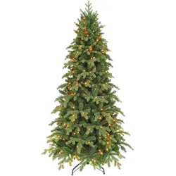 Triumph, Weihnachtsbaum, Triumphbaum Sherwood Kunstkerstboom Slim mit LED -Beleuchtung - H230 x ãösen 124 cm - grün (230 cm)