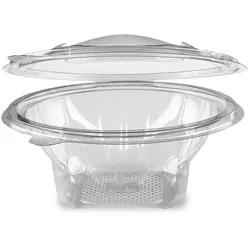 VEPATIM 250x Rundbecher klar mit Deckel 600 ml (PET)