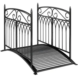 GARTENBRÜCKE Metall Schwarz