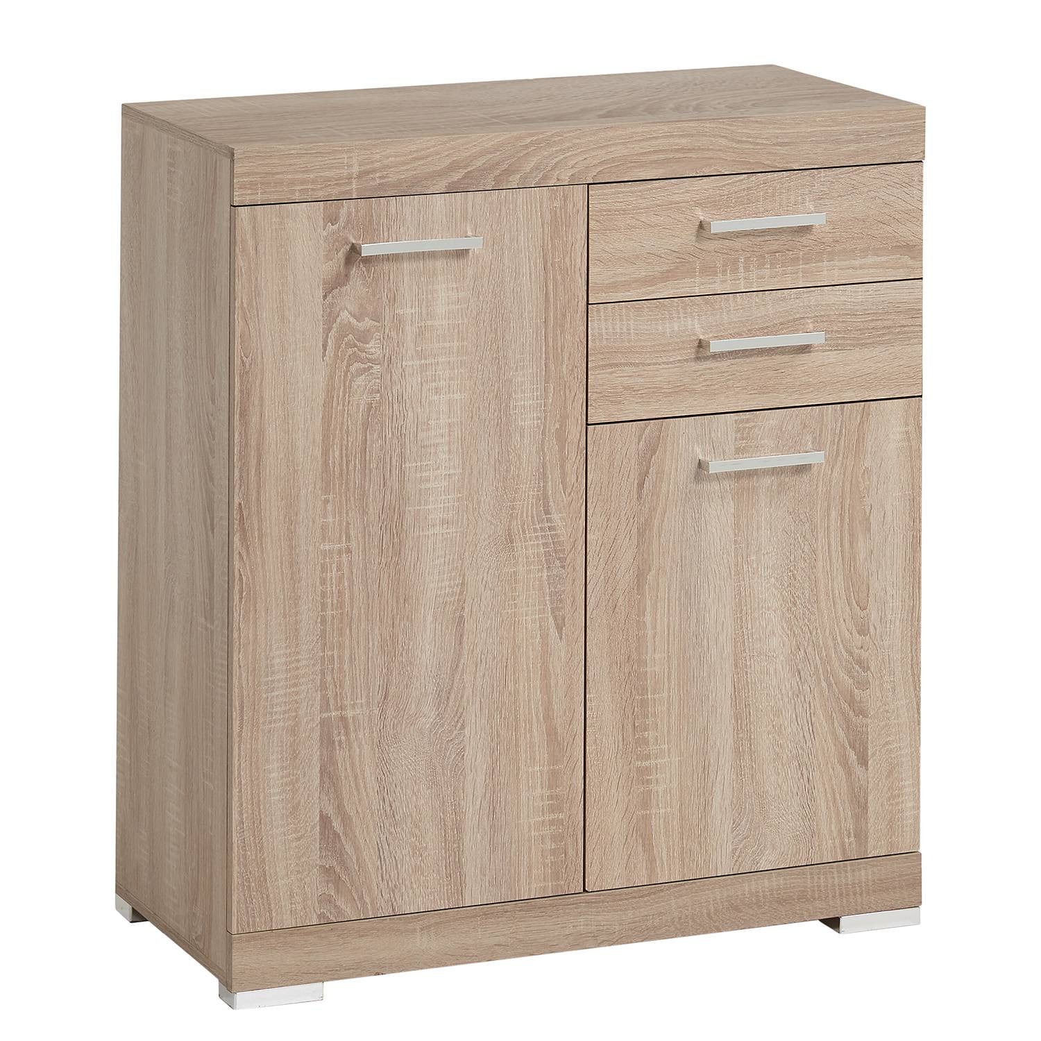 home24 Kast II bruin/eikenhouten look B: 80 cm, D: 35 cm, H: 90 cm