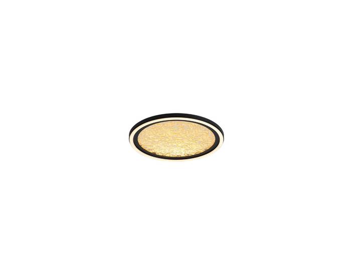 Deckenleuchte Luna, Schwarz, Weiß, Goldfarben, Metall, Kunststoff, 6 cm, Europäischer Sicherheitsstandard, Lampen & Leuchten, Innenbeleuchtung, Deckenleuchten, Deckenleuchten