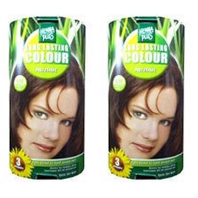 Hennaplus Long Lasting hazelnut 6,35 2x 2x100 ml Flüssigkeit