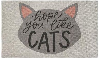 Stupell Hope You Like Pet Sisal Door Mat,18x30