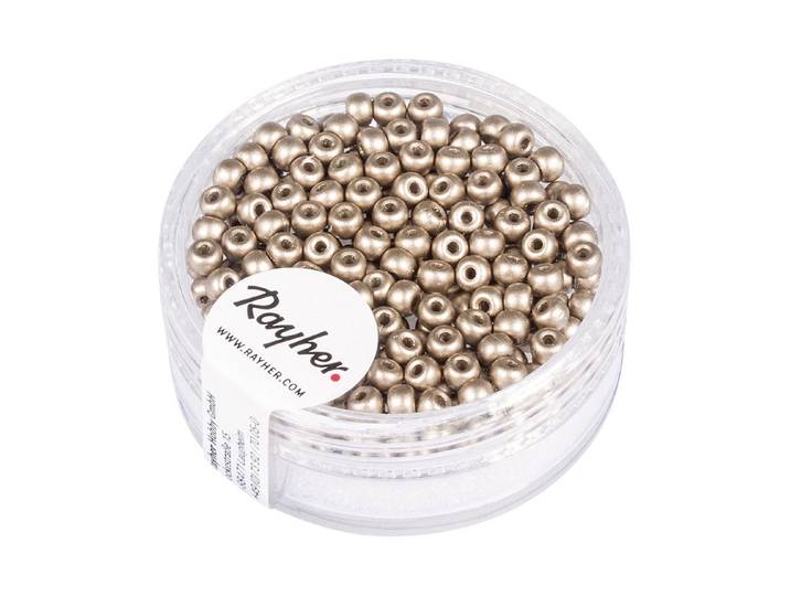 Rayher Rocailles Taupe 3 mm 200 Stück