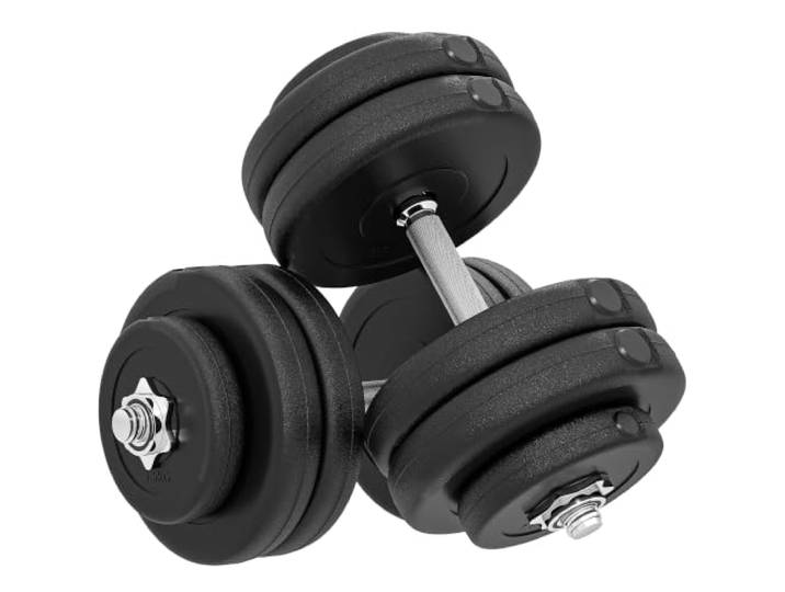 HOMCOM Verstelbare Hantelset 5kg voor Mannen & Vrouwen