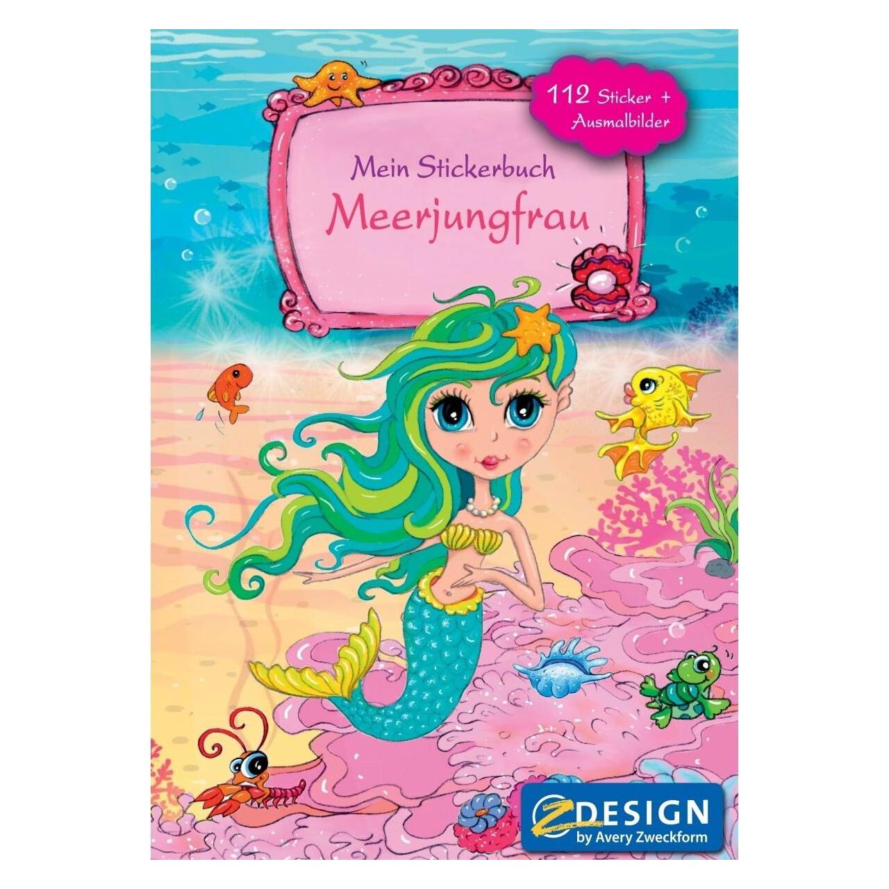 Avery Stickerspielbuch Meerjungfrau (112 Sticker) (57796)
