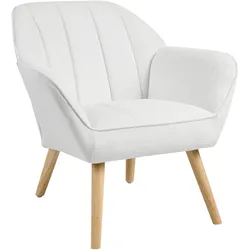 SESSEL Stoff Weiß Torud