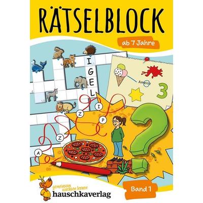 Rätselblock ab 7 Jahre - Band 1, Taschenbuch von Agnes Spiecker, Hauschka Verlag, 978-3-88100-632-3