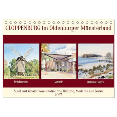 Cloppenburg im Oldenburger Münsterland (Tischkalender 2027 DIN A5 quer), CALVENDO Monatskalender