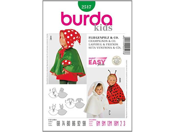 Snijpatroon Burda 2517 Gr. 68-98