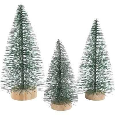 Creativ Company Weihnachtsbäume, H 10+13+14 cm, 3 Stk