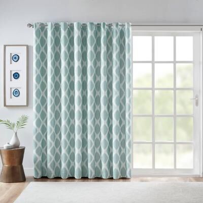 SunSmart Blakesly Printed Ikat Blackout Curtain Panel