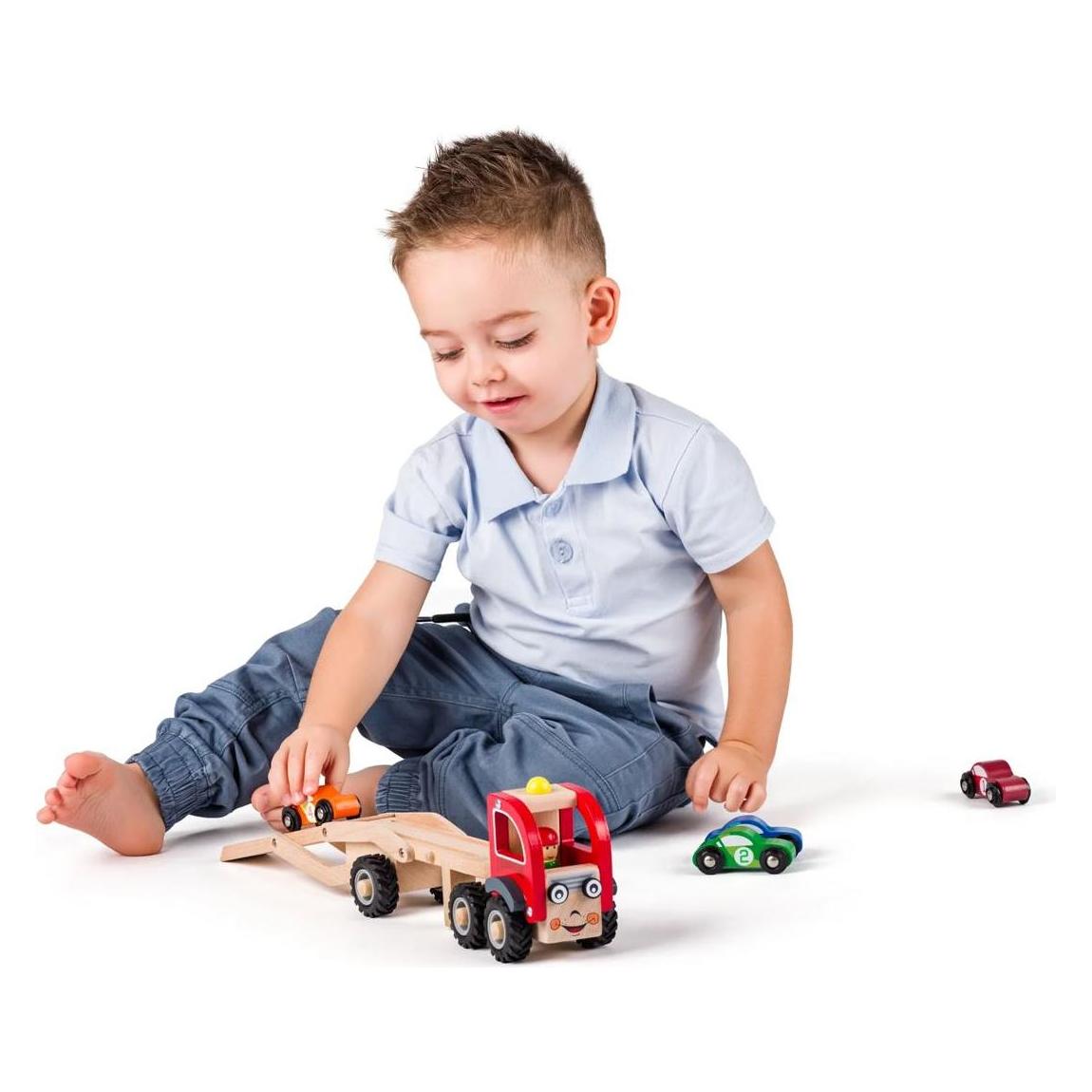 Woody LKW mit Rennwagen (90790)