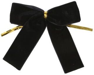 Combo Retail Shop Christmas Bow Red Gold Velvet Mini Tree Bow For Home Decor, Wedding Decor, Navidad New Year Party DIY black 12pcs