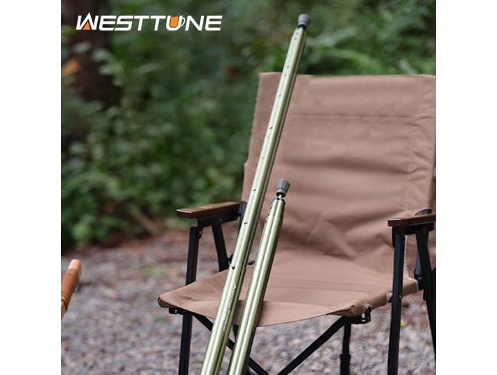 WESTTUNE poteau de tente extérieure épaissir tiges de Support réglables en alliage d'aluminium Camping plage abri bâche auvent pôle accessoires