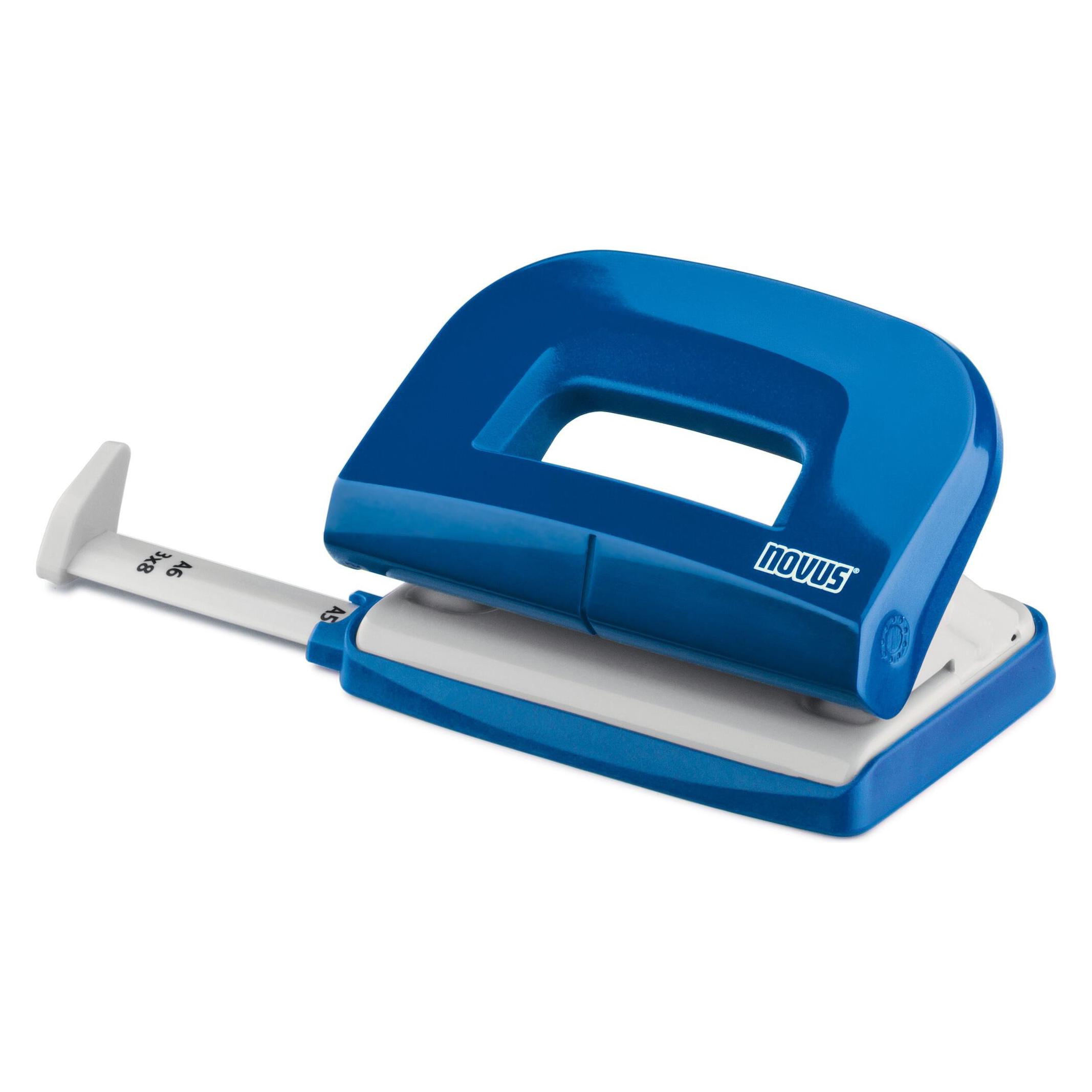 Novus Locher E210 blau/grau Blister (E210 025-0566)