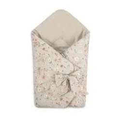Sensillo, Babydecke, ROZEK VELVET BLOOM BEIGE 75X75 (75 x 75 cm)