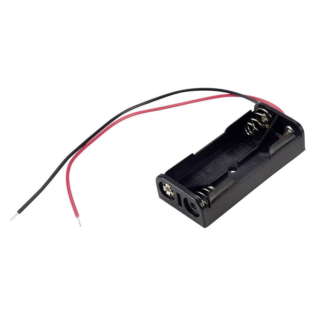 Tru Components BH-421-3A Batteriehalter 2x Micro (AAA) Kabel (BH-421-3A)