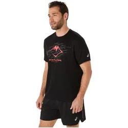 ASICS, Herren, Sportshirt, Fujitrail Logo Top T-Shirt (L), Schwarz