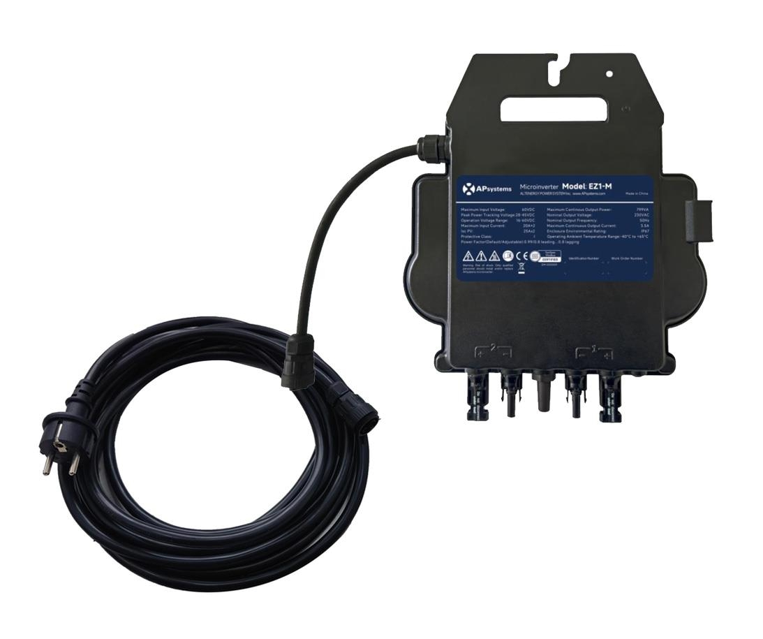 APSystems EZ1-M-EU (800W) Microinverter including AC Power Cord