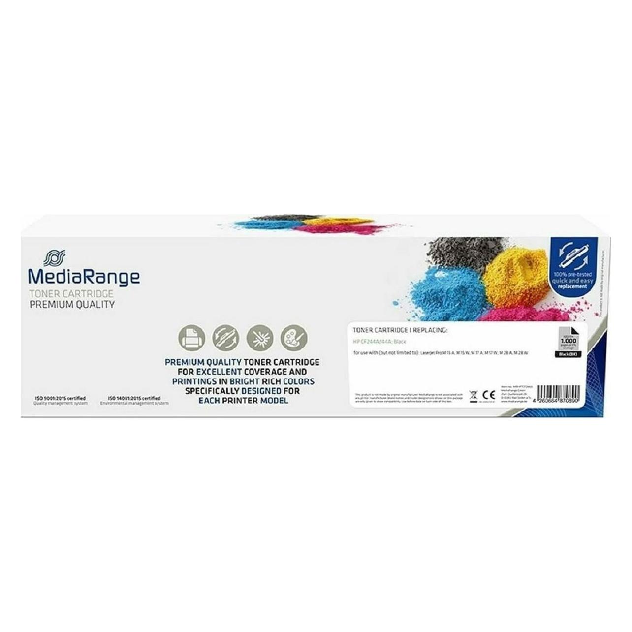 MediaRange Toner HP ersetzt HP CF244A/44A mit Chip schwarz (BK) (MRHPTCF244A)