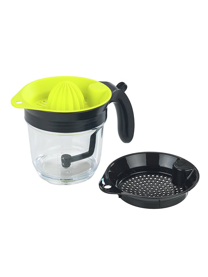 Wenko 3in1 Fruchtpresse in Schwarz/ Gelb - 1 l - onesize