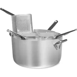PENTOLE AGNELLI Lammkochgeschirr, professionelle Aluminiumkasserolle mit 4 hohen Scheiben 50 cm