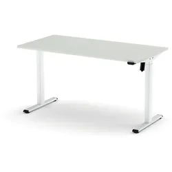 NowyStyl Schreibtisch elektrisch eComo 120 x 60 cm Dekor Platinum