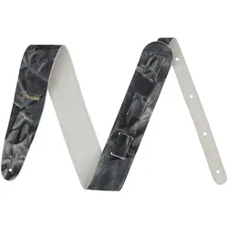 Fender Tie Dye Leather Strap, Black - Gitarrengurt