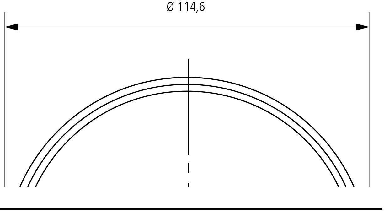 Kermi x-well Wandhülse für A12, Badlüfter, Y3501000002K,