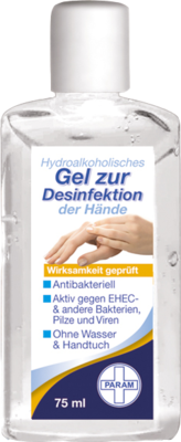 Param GmbH DESINFEKTIONSGEL für die Hand antibakteriell 75 ml 06108572