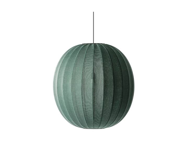 Made By Hand Knit-Wit 75 Round Pendelleuchte Tweed green