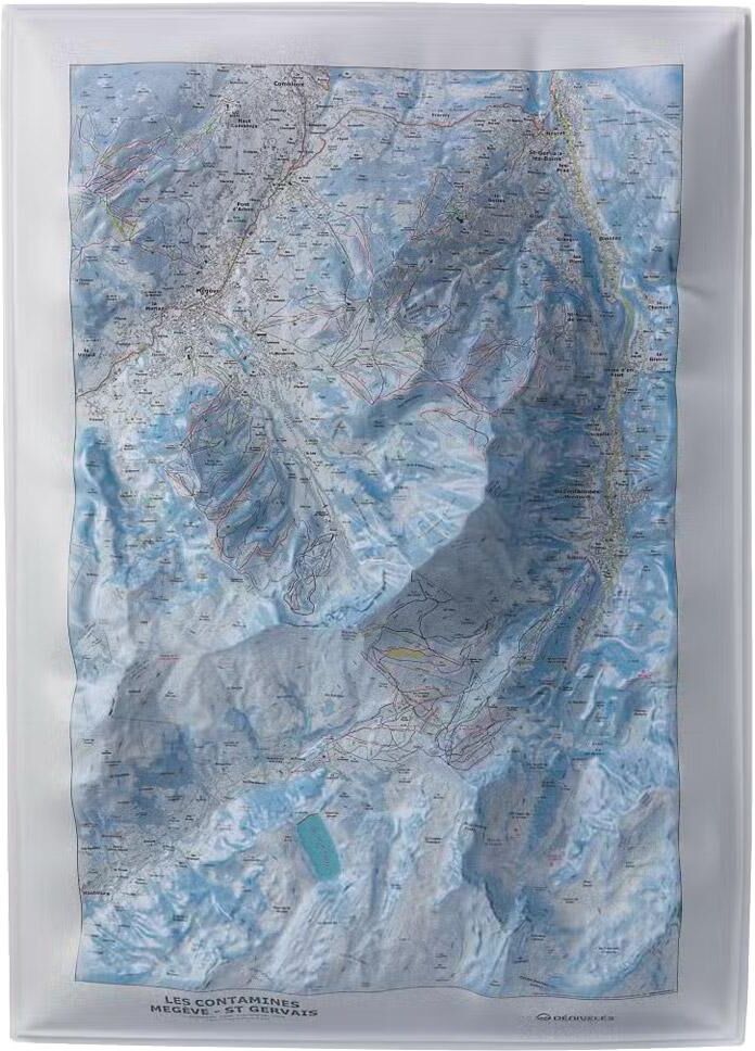 Deniveles  - Domaines Contamines Montjoie - Saint-Gervais-les-Bains - Carte 3D