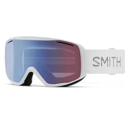 SMITH RALLY Schneebrille 2026 white chunky knit/blue sensor mirror