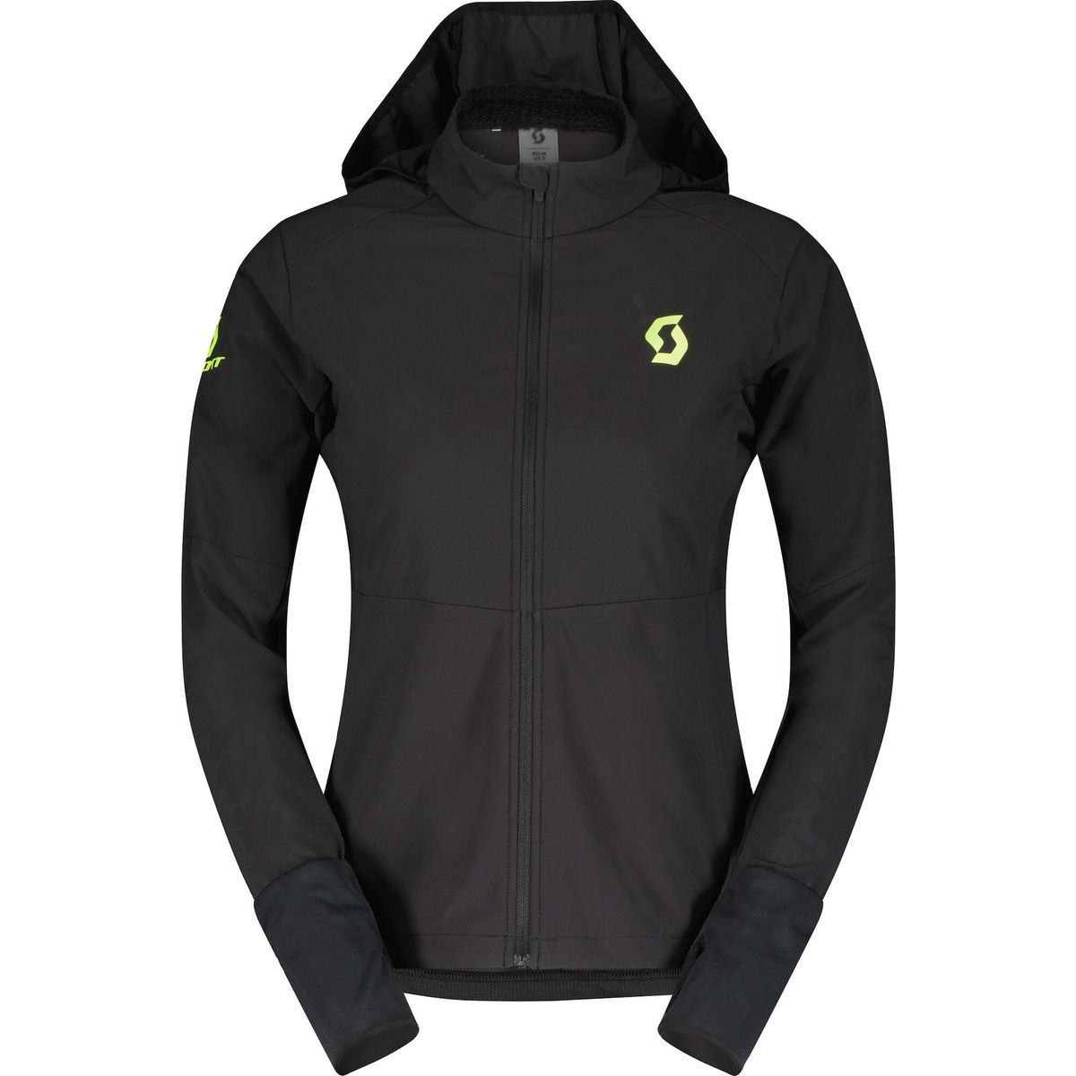 Scott Jacket W's RC Run Warm black/yellow (1040) S 4031951040006