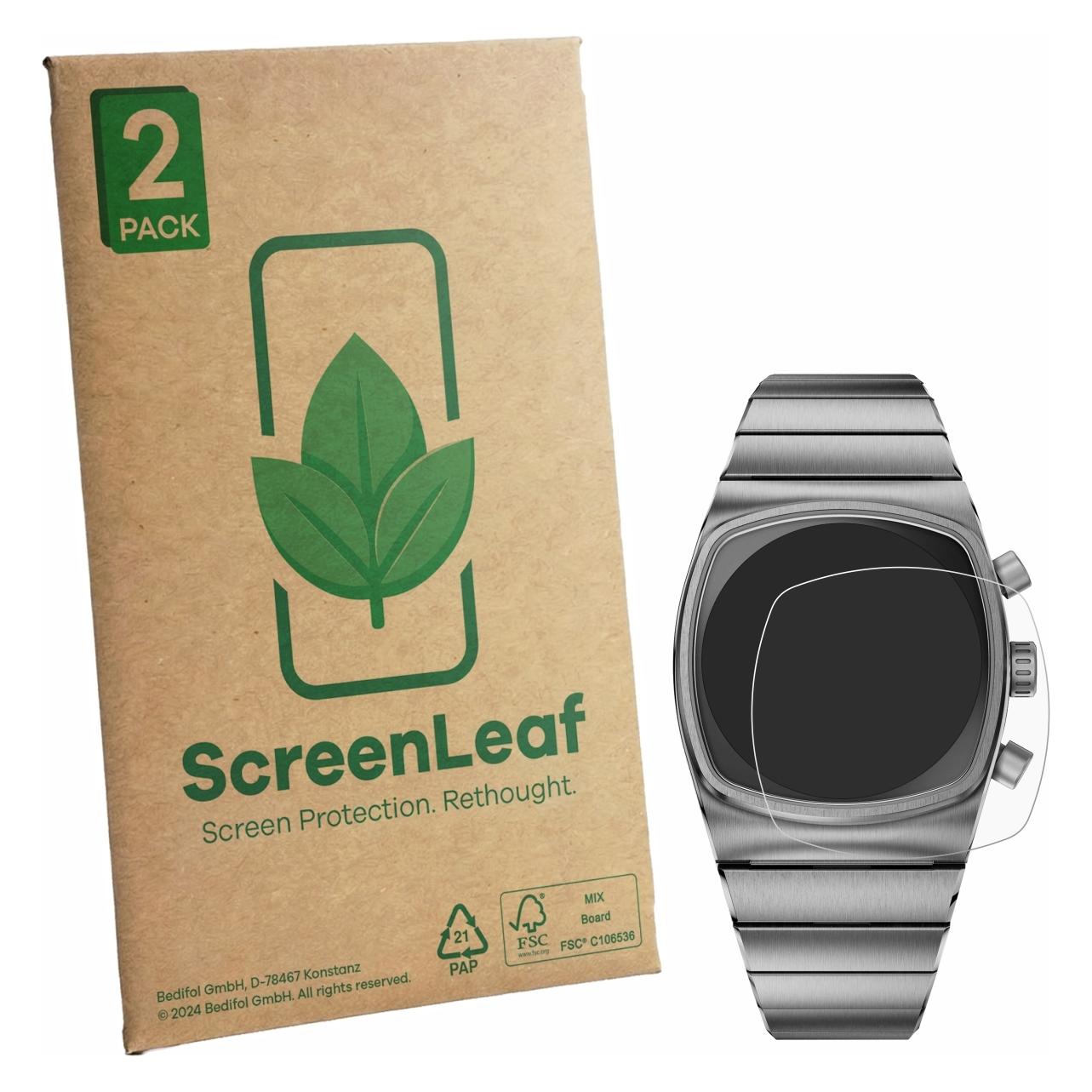 ScreenLeaf Schutzfolie für Brew Watch Metric Displayschutz Display Schutz Folie Klar Transparent (6164517)