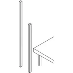 Rocholz, Zubehör Elektroinstallation, Huedig und Befestigungsholm, lang VE2, H1170 mm, f.Kurbelt.