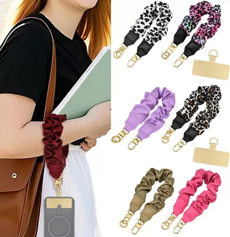 INF Kreatives Handy-Lanyard mit Handschlaufe – Stilvolles & sicheres mobiles Zubehör Weiß+Schwarz