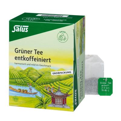 Gruener TEE Entkoffe Salus Bio 40 St Filterbeutel