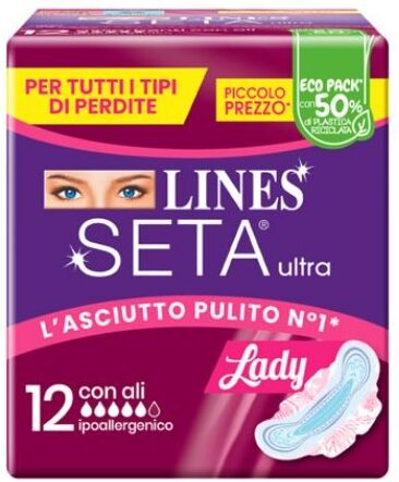 Lines Seta Ultra Assorbenti Lady Ali 12 Pezzi