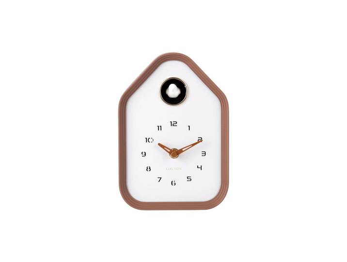 Karlsson Wanduhr Reina, Mokka, Kunststoff, 14x20x7 cm, Schlagwerk, Dekoration, Uhren, Wanduhren