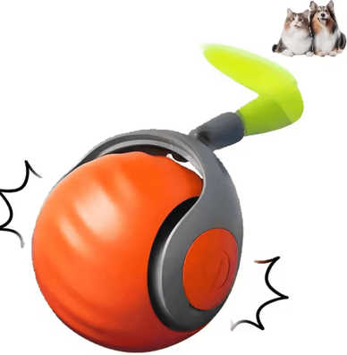 Inspire Picks Speedy Tail 2.0 Smart Interactive Toy Ball Automatic Motion Cat & Dog Exercise Toy style1 Orange