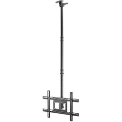 Aisens Soporte Techo Giratorio Inclinable Extensible Monitor TV 50kg 37-80 Negro (Decke, 50 kg, 37" - 80"), TV Wandhalterung, Schwarz