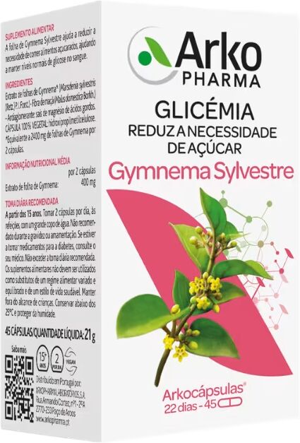 Arkopharma Arkocápsulas Gymnema Sylvestre 45 cápsulas