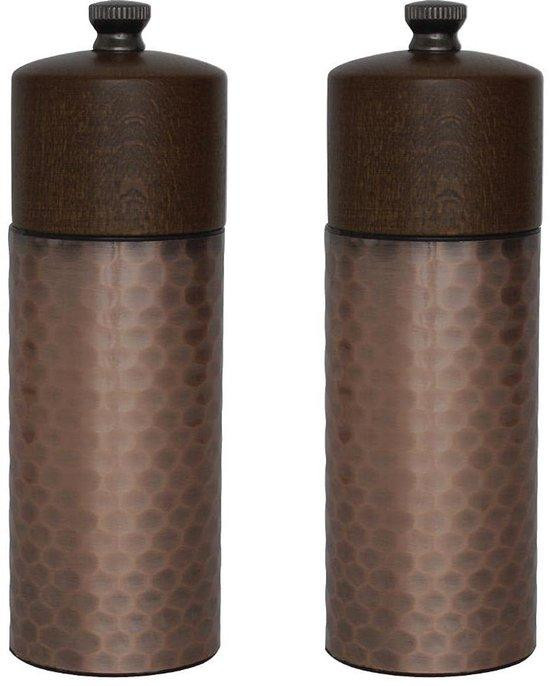 Bruine houten peper- en zoutmolen CR689
