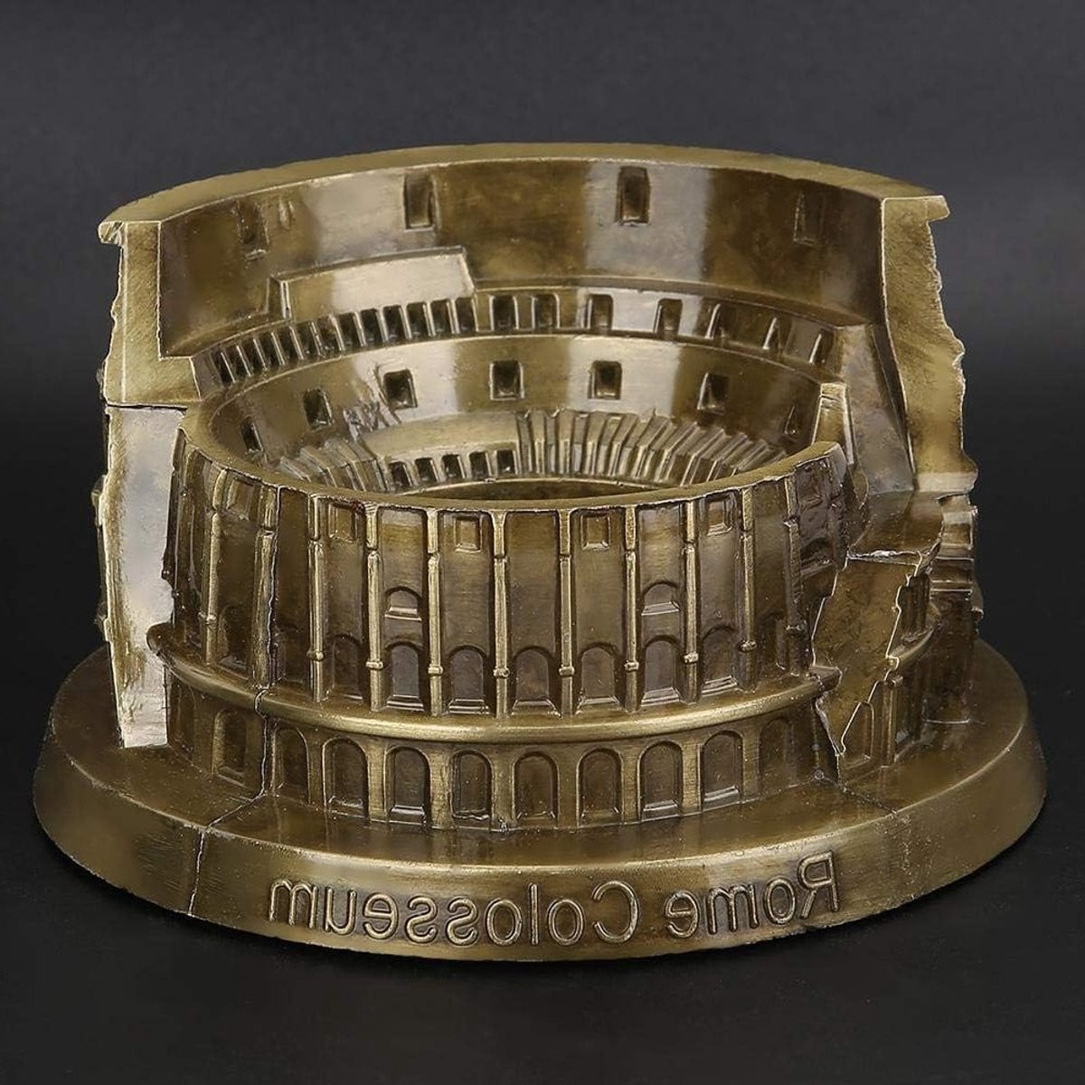 Miniatuur Colosseum Beeldje - Vintage Architectuur Decoratie voor op je Bureau